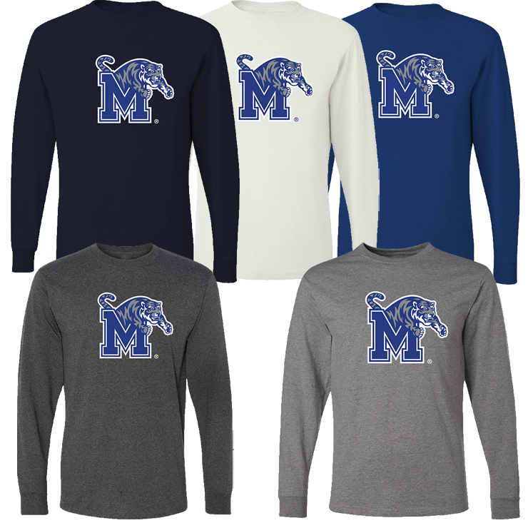 Throwback ProSphere University of Memphis Mens Long Sleeve Hooded Tee Throwback ProSphere University of Memphis Mens Long Sleeve Hooded Tee